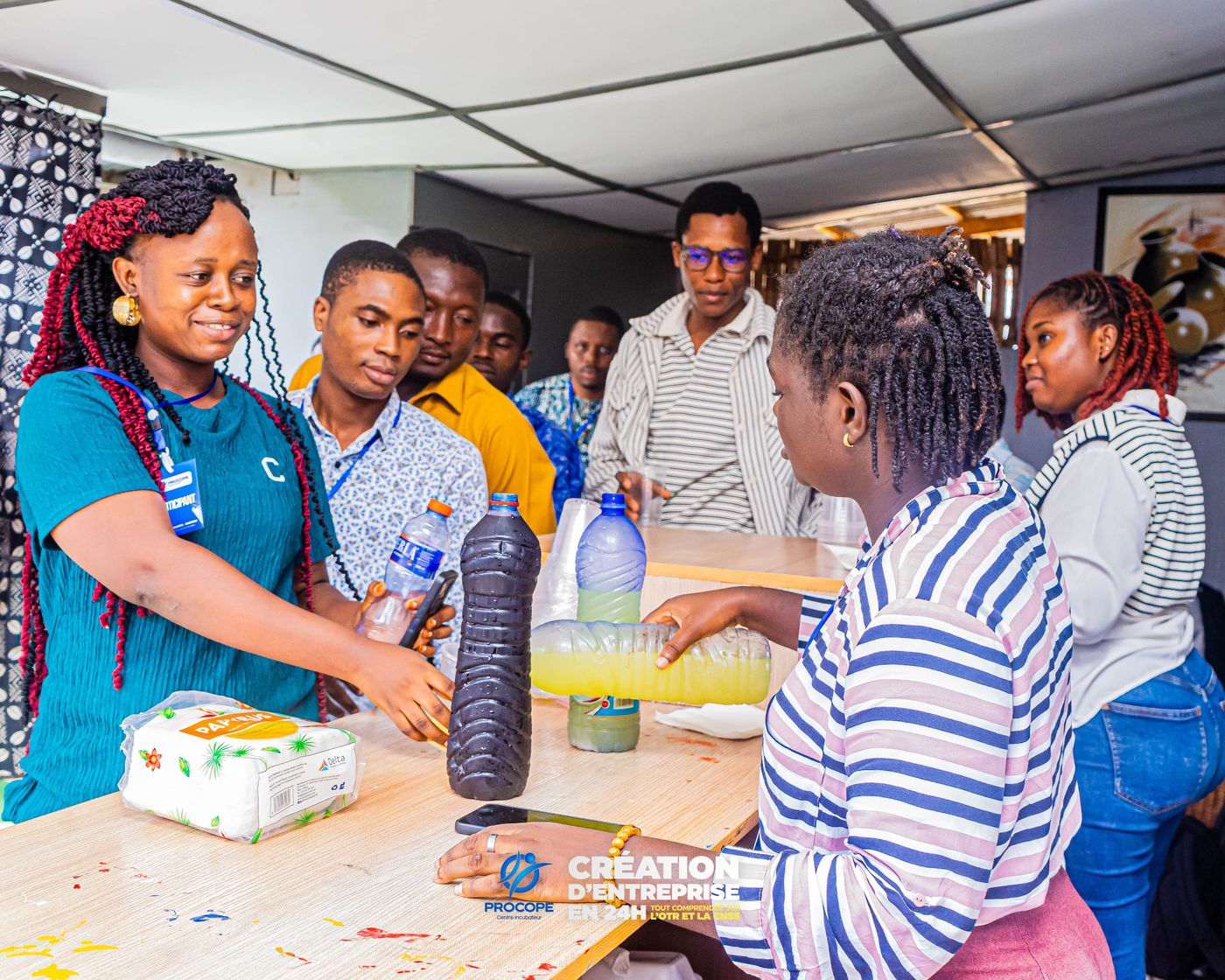 Participants PROCOPE autour d'un projet de transformation locale